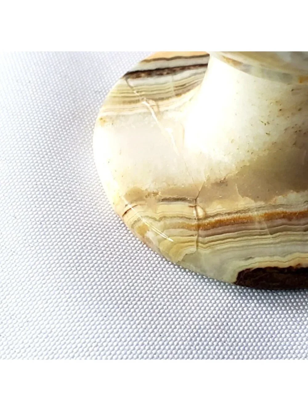 2 Hand-Carved Marble Onyx Cups Wine Goblets 4 Inches Tall DAMAGED